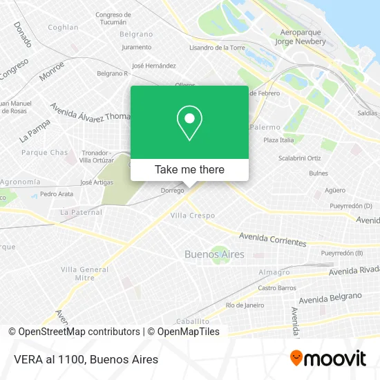 VERA al 1100 map