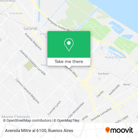 Avenida Mitre  al 6100 map