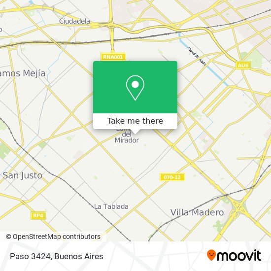 Paso 3424 map