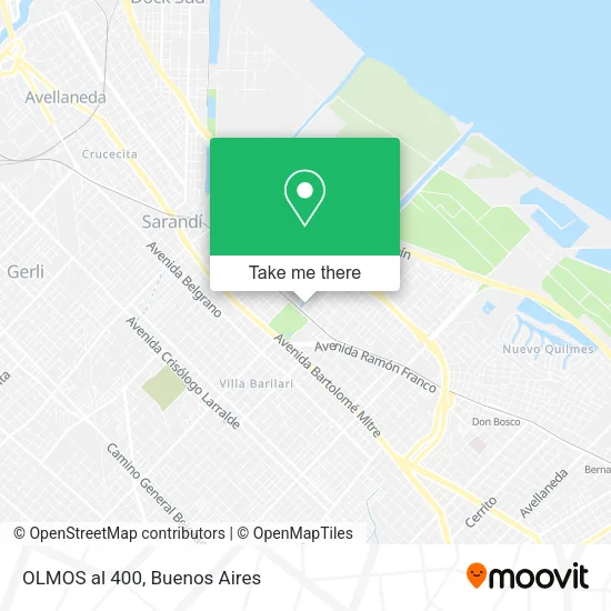 Mapa de OLMOS al 400