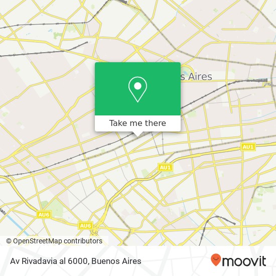 Av  Rivadavia   al 6000 map