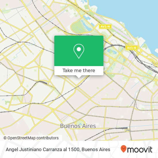 Mapa de Angel Justiniano Carranza  al 1500