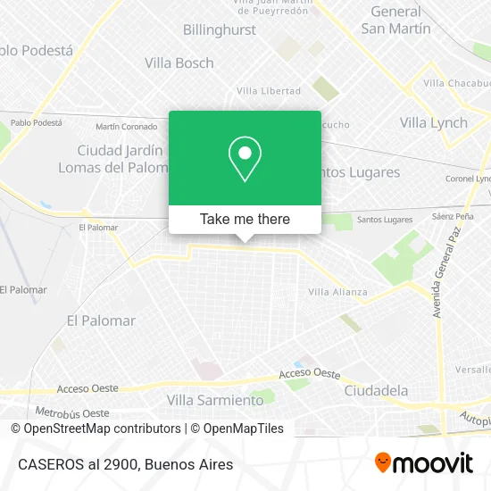 CASEROS al 2900 map