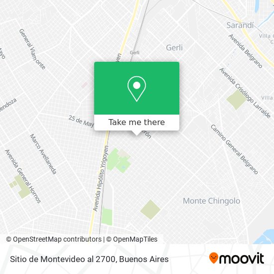 Sitio de Montevideo al 2700 map