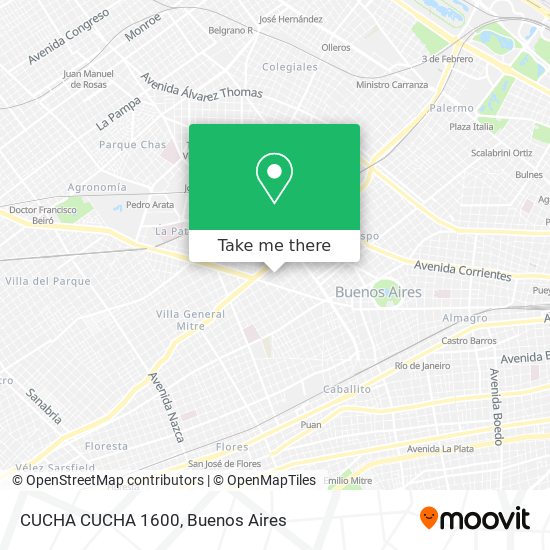 Mapa de CUCHA CUCHA 1600