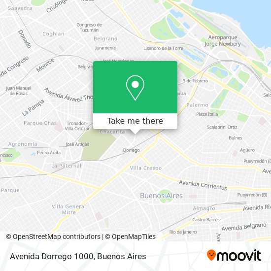 Avenida Dorrego 1000 map