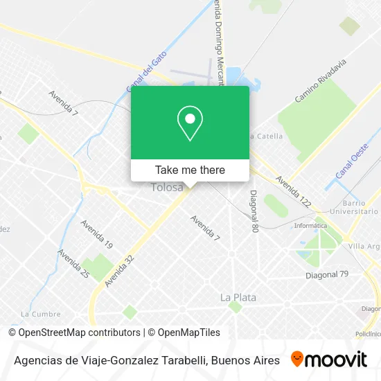 Agencias de Viaje-Gonzalez Tarabelli map