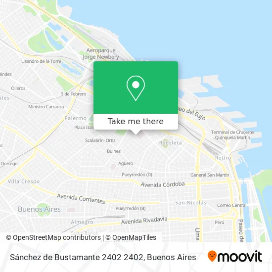 Mapa de Sánchez de Bustamante 2402 2402
