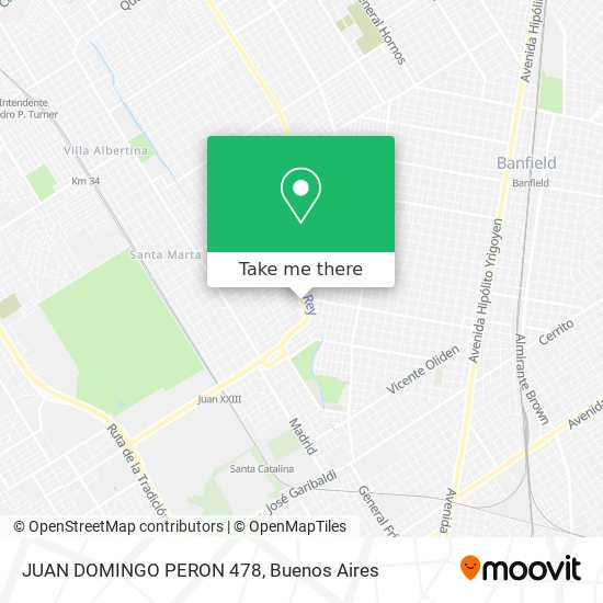 JUAN DOMINGO PERON 478 map