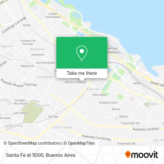 Santa Fe al 5000 map