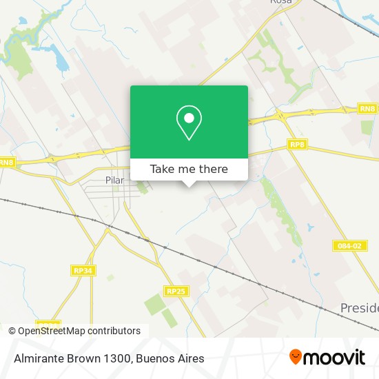 Almirante Brown 1300 map