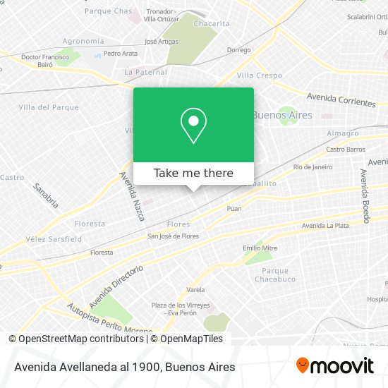 Mapa de Avenida Avellaneda al 1900