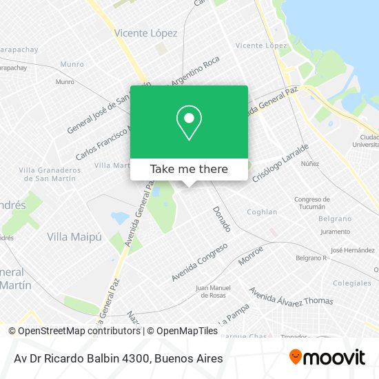 Av Dr Ricardo Balbin 4300 map