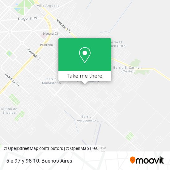 Mapa de 5 e  97 y 98 10