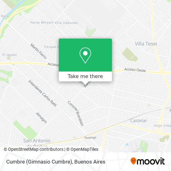 Cumbre (Gimnasio Cumbre) map