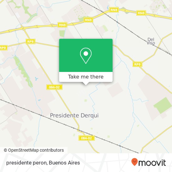 presidente peron map