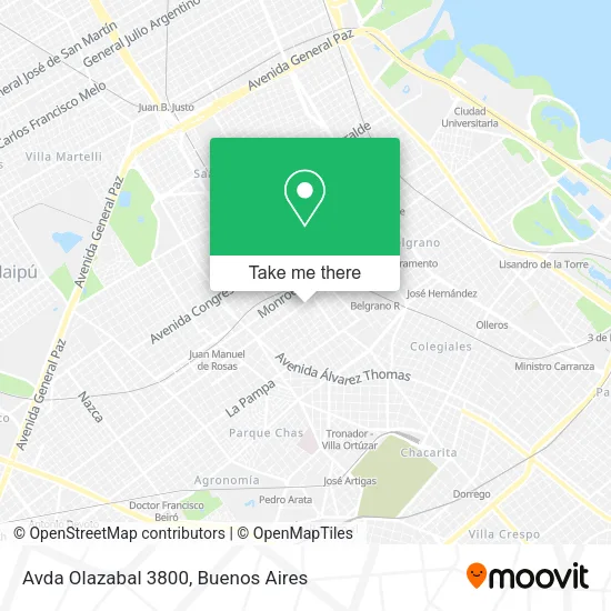Mapa de Avda  Olazabal  3800