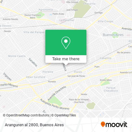 Aranguren  al 2800 map