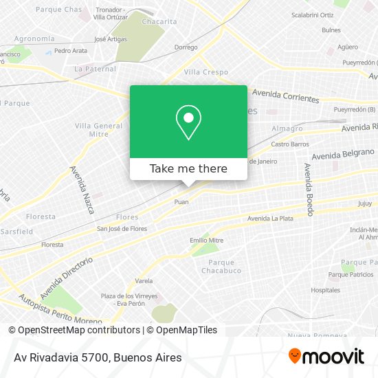 Av Rivadavia 5700 map