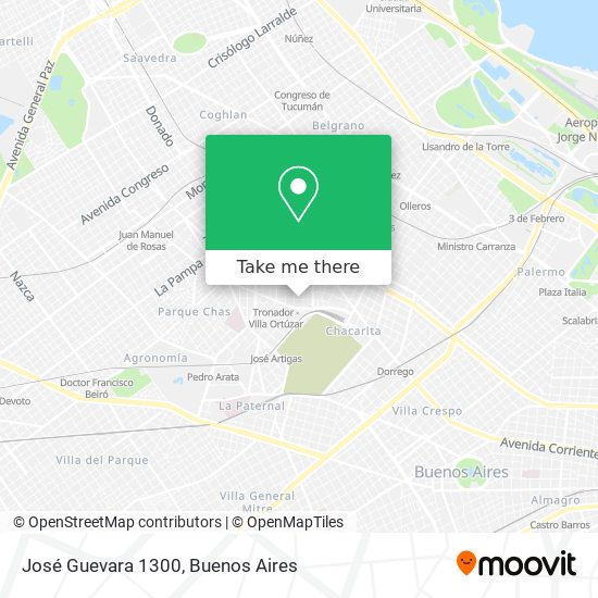 Mapa de José Guevara 1300