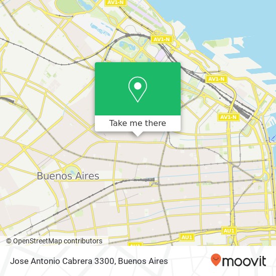 Jose Antonio Cabrera 3300 map