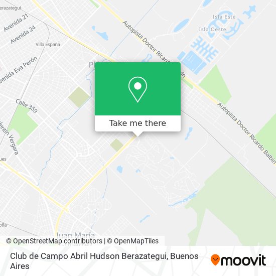 Club de Campo Abril  Hudson  Berazategui map