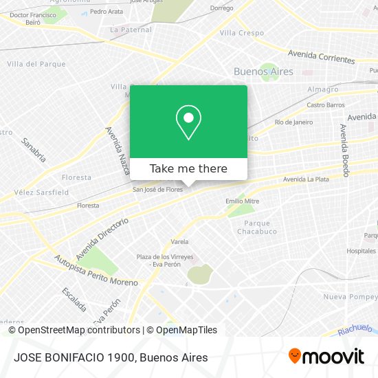 JOSE BONIFACIO 1900 map