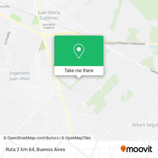 Mapa de Ruta 2 km 64