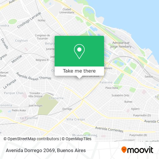 Avenida Dorrego 2069 map