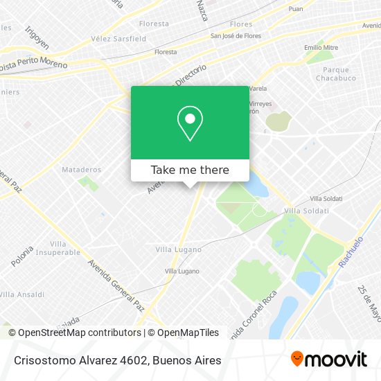 Crisostomo Alvarez 4602 map