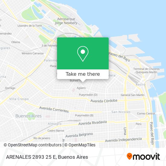 ARENALES 2893 25 E map