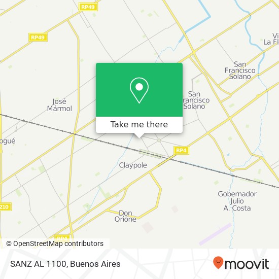 SANZ AL 1100 map