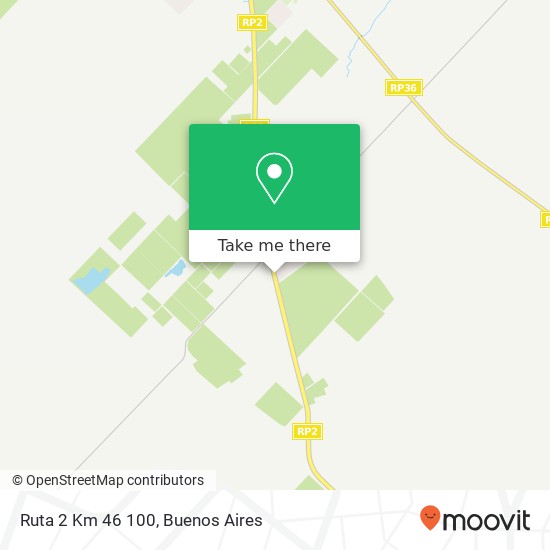 Mapa de Ruta 2 Km 46 100