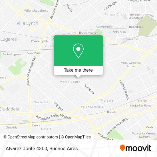 Mapa de Alvarez Jonte 4300