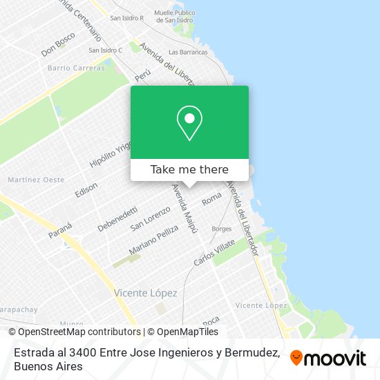 Estrada al 3400 Entre Jose Ingenieros y Bermudez map
