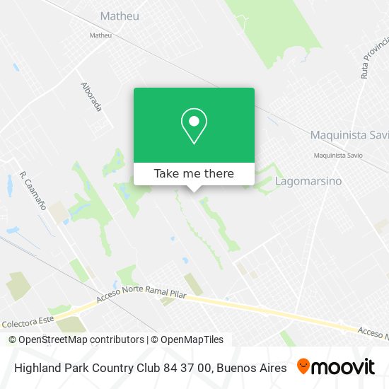 Highland Park Country Club 84 37 00 map