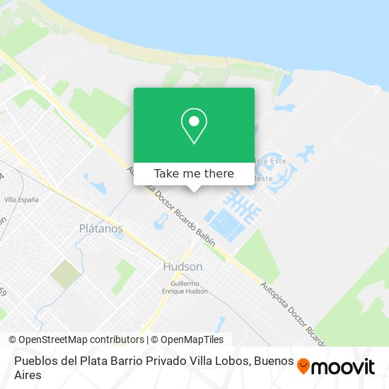 Mapa de Pueblos del Plata  Barrio Privado Villa Lobos