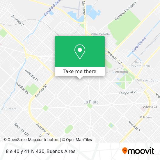 Mapa de 8 e  40 y 41 N 430