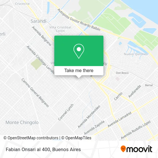 Mapa de Fabian Onsari al 400