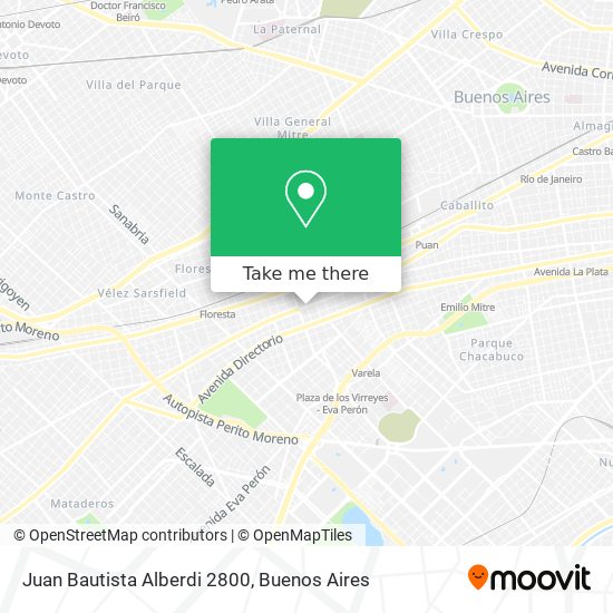 Juan Bautista Alberdi 2800 map