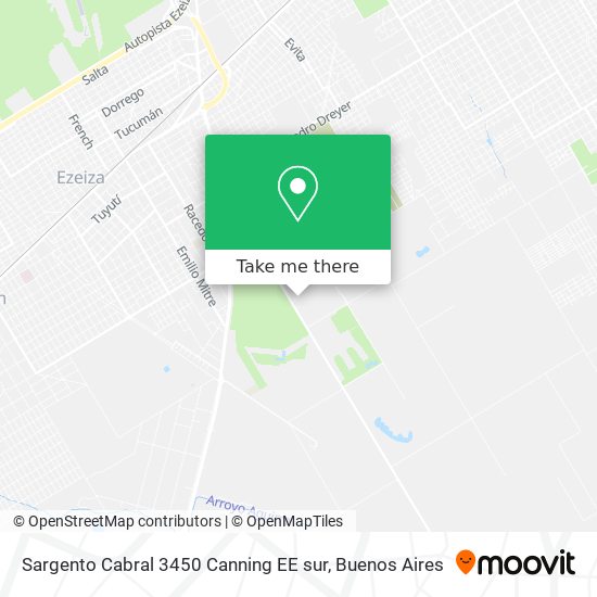 Mapa de Sargento Cabral 3450  Canning EE  sur