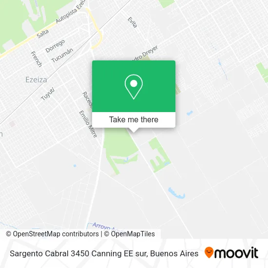 Mapa de Sargento Cabral 3450  Canning EE  sur