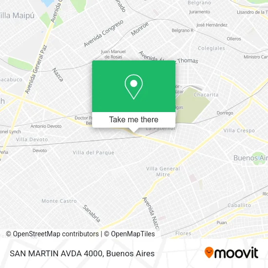SAN MARTIN AVDA  4000 map