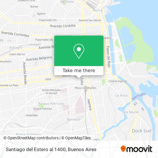 Santiago del Estero al 1400 map