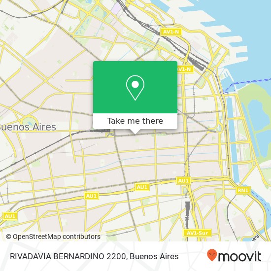 RIVADAVIA BERNARDINO 2200 map