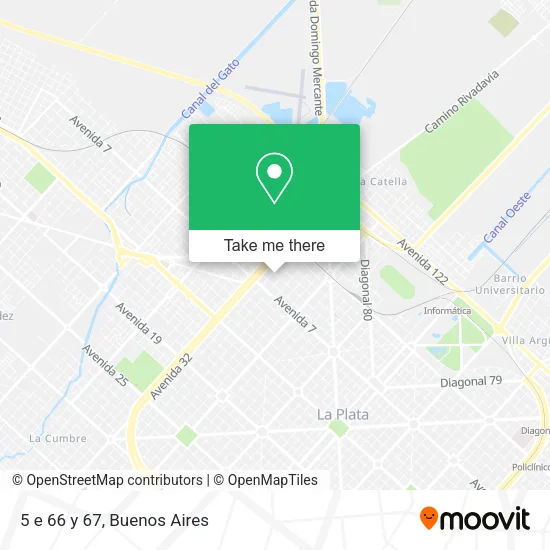Mapa de 5 e  66 y 67