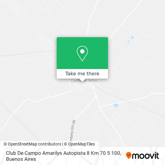Mapa de Club De Campo Amarilys  Autopista 8 Km 70 5  100