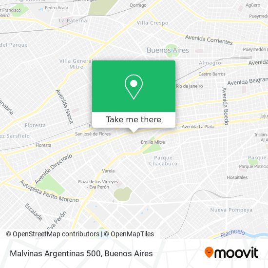 Malvinas Argentinas 500 map