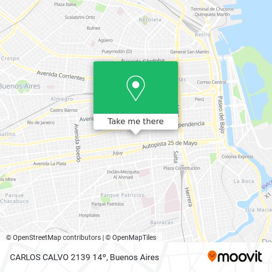 CARLOS CALVO 2139 14º map