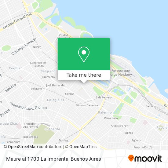 Maure al 1700 La Imprenta map